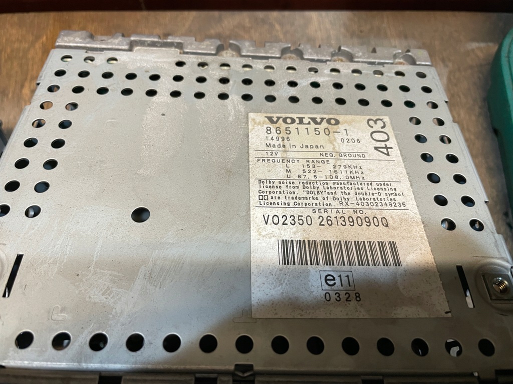 фото №3, Volvo s60 v70 xc70 радио hu-403 hu403