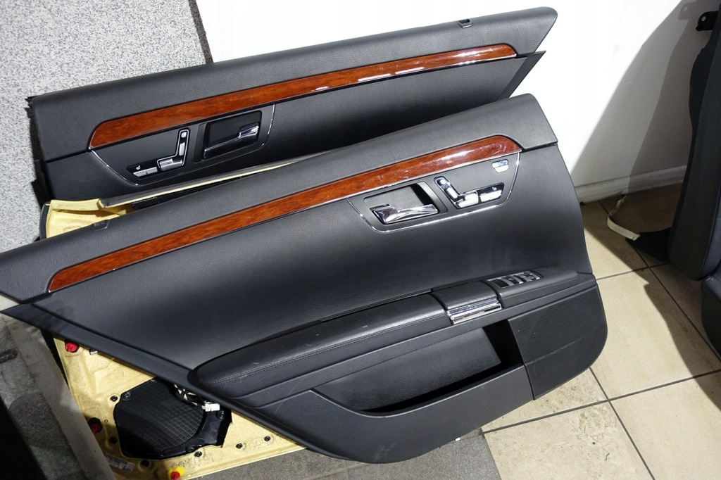 фото №10, Mercedes w221 long обивка сиденья обшивки сиденье заднее сиденье кожа