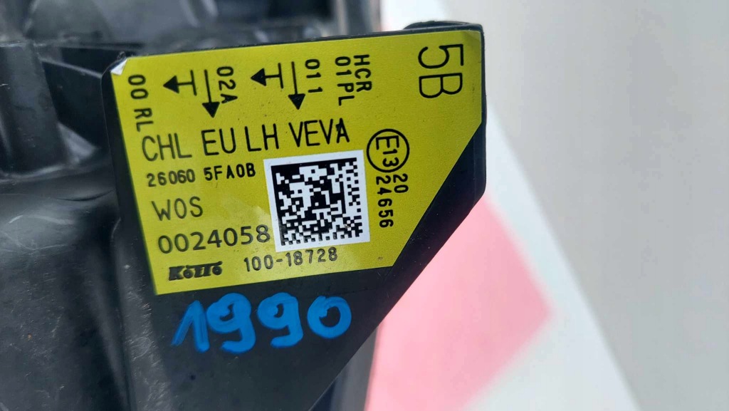 фото №9, Nissan micra k14 лампа ліва перед передня звичайна 1990