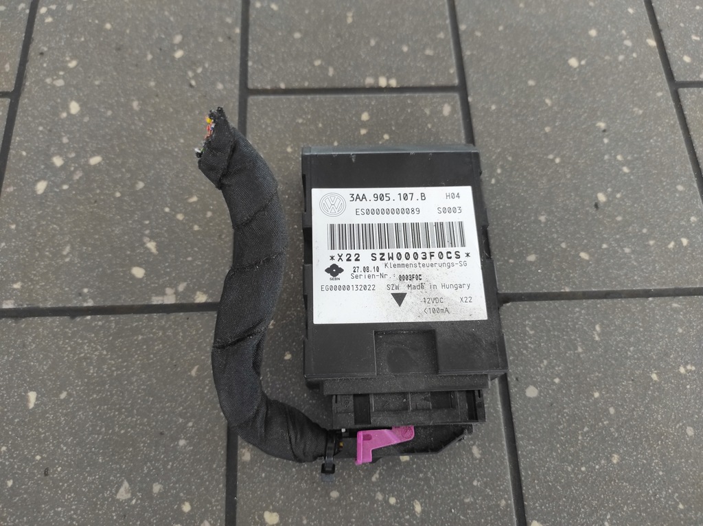 фото №1, Модуль блок керування запуск стоп vw passat b7 3aa905107b