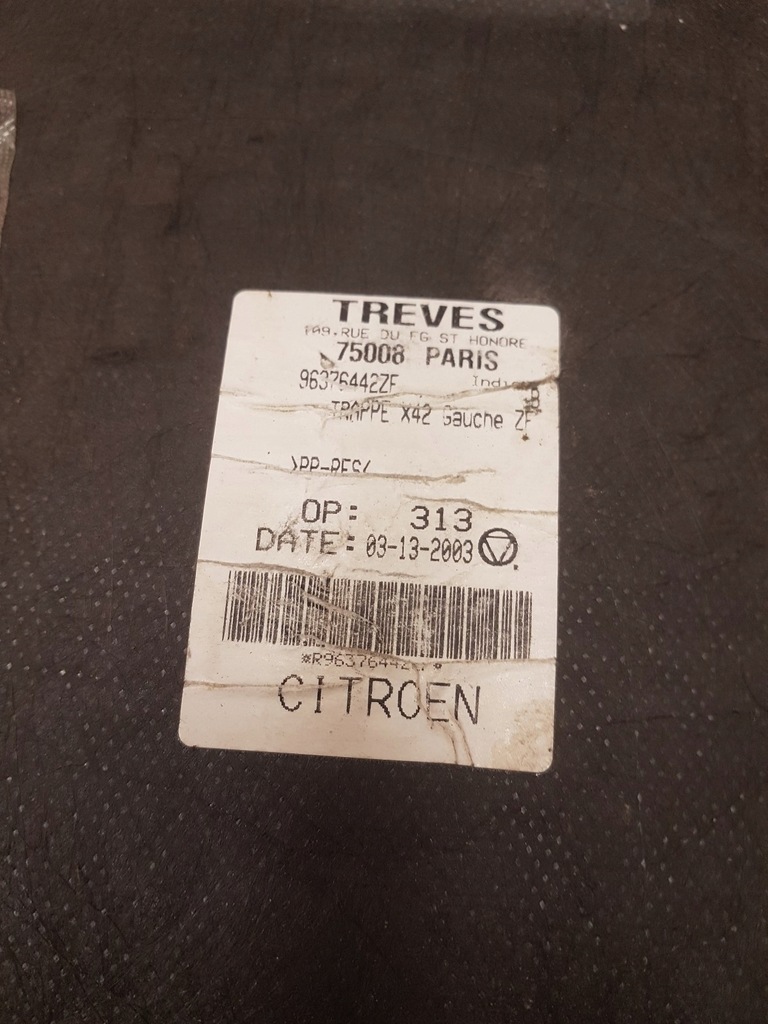 фото №3, Захист кришка бардачка багажника kpl citroen c5 ii