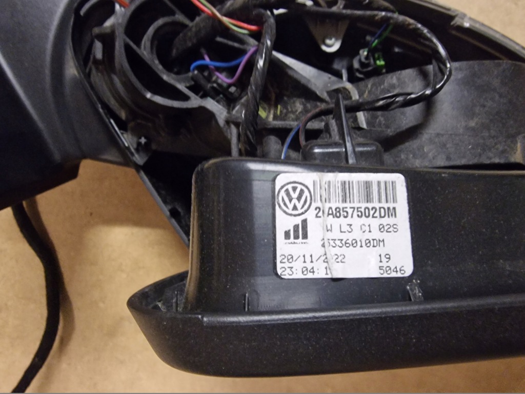 фото №4, Зеркало правое vw t-roc lift 2ga857502dm 13+2 pin