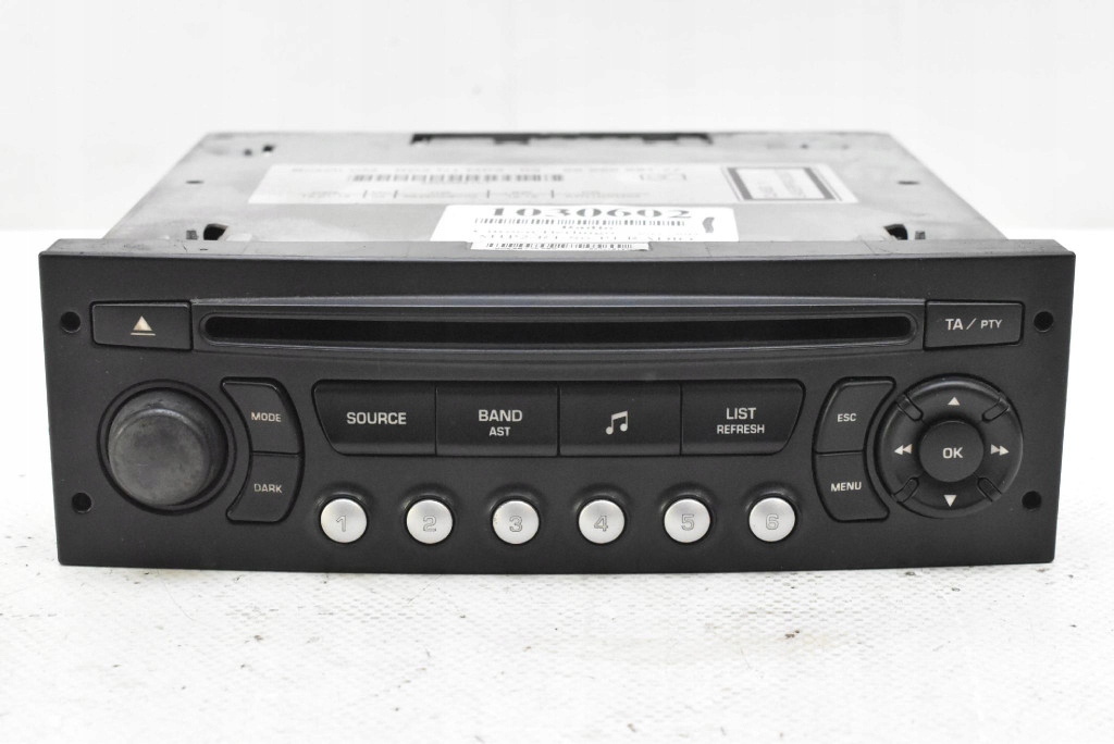 фото №1, Радио радиопроигрыватель cd rds 9666968177 citroen berlingo 2 ii lift 12-15