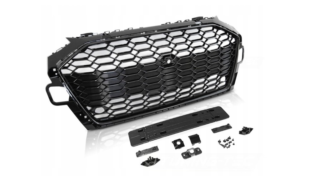 фото №1, Решётка радиатора audi a4 b9 20- sport глянцевый black pdc