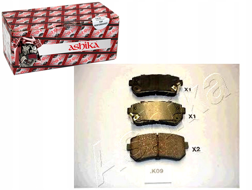 фото №1, Ashika тормозные колодки тормозные hyundai accent mc 1.4 gl