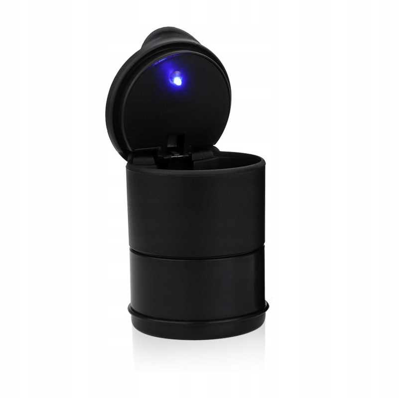 Попільничка автомобільна led корзина w місце чашка хром Недорого