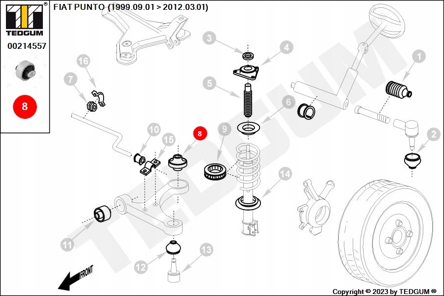 фото №11, Сайлентблок рычага tedgum 00214557 50703128