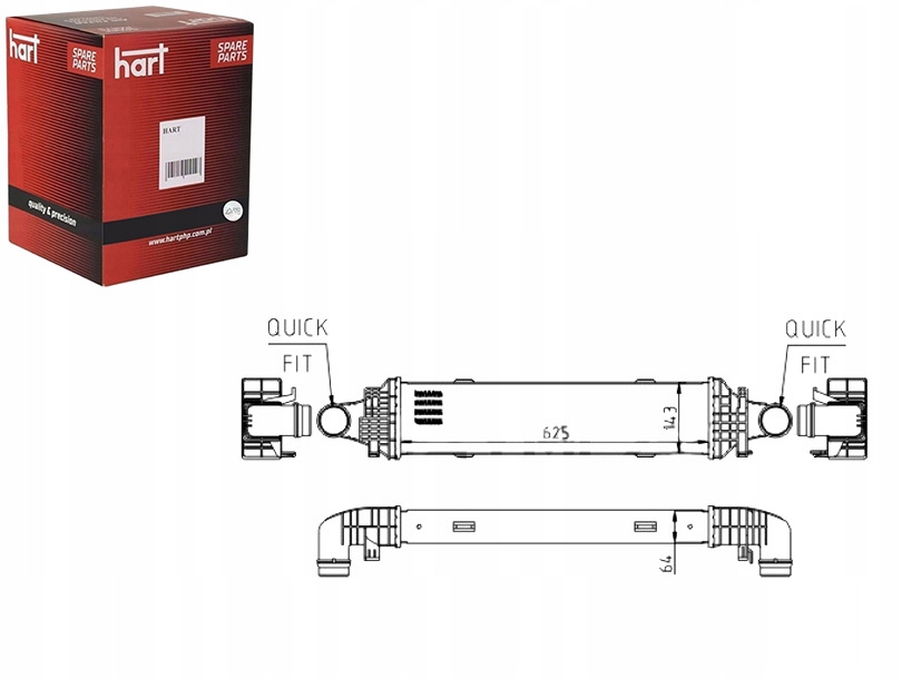 фото №1, Радіатор mercedes c-class w204 07- hart