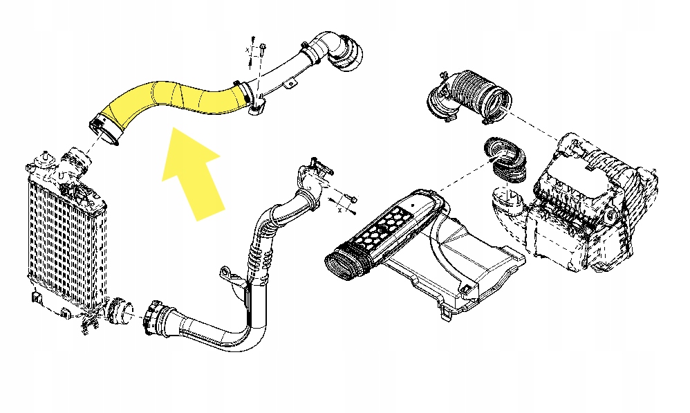 фото №3, Труба wąż интеркулер renault scenic grand scenic megane talisman 1.3 tce