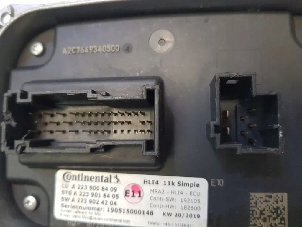 фото №6, Модуль перетворювач лампи led mercedes w223 s klasa a2239008409