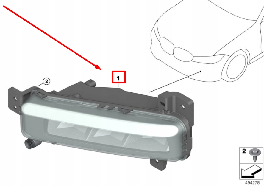 фото №10, Bmw 3 g20, g28 передняя часть left fog light 8089525 63178089525