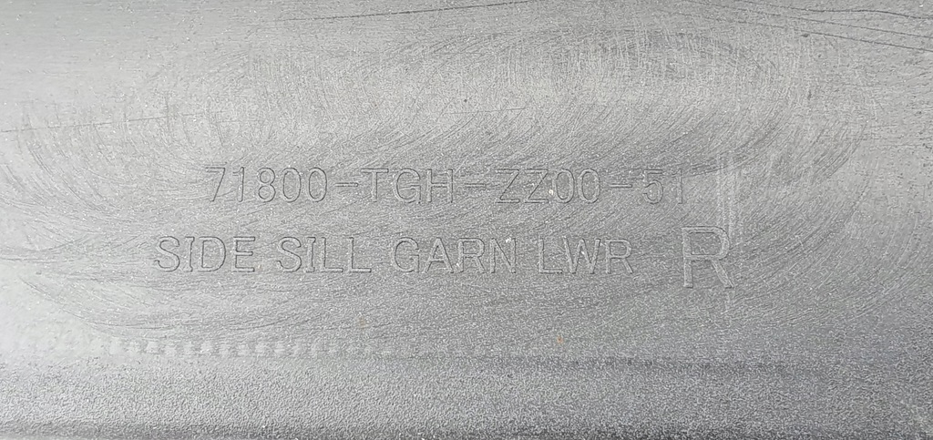 фото №5, Правая молдинг порог порог honda civic x 10 type r