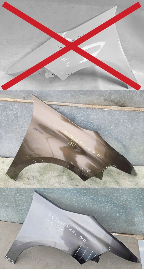 фото №1, Крила передній правий перед citroen c4 picasso / grand 2013-21