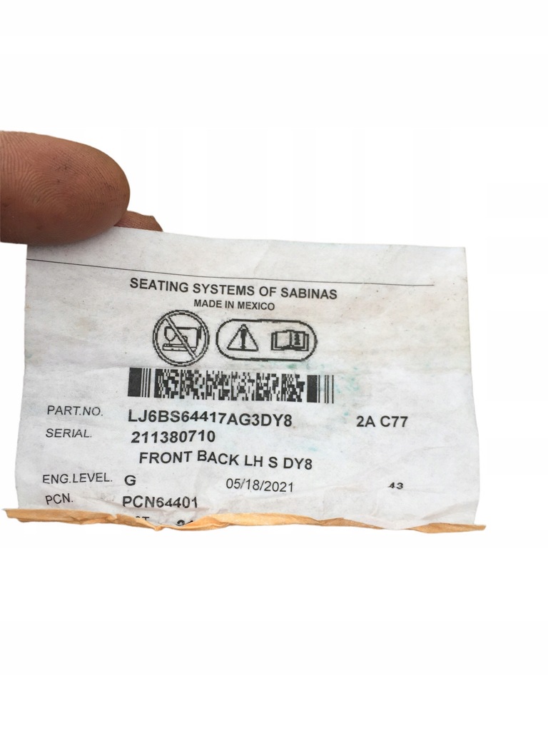 фото №7, Сидіння лівий правий спинка ford escape mk4 usa