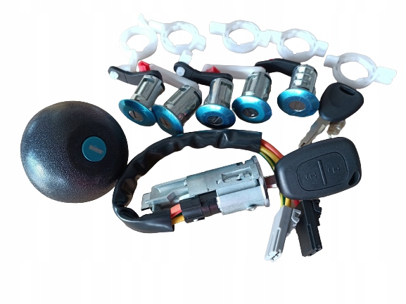 фото №1, Набор комплект замки замки дверь замок зажигания крышка renault master ii 1998-10