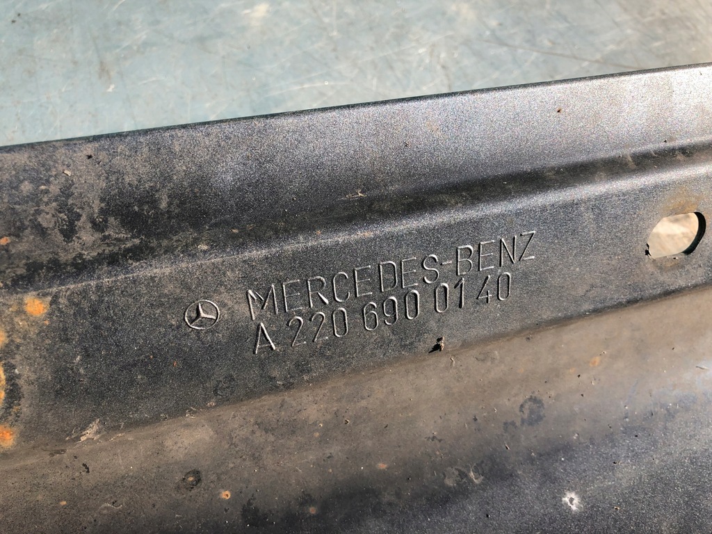 фото №6, Mercedes w220 левая молдинг порог накладка 744