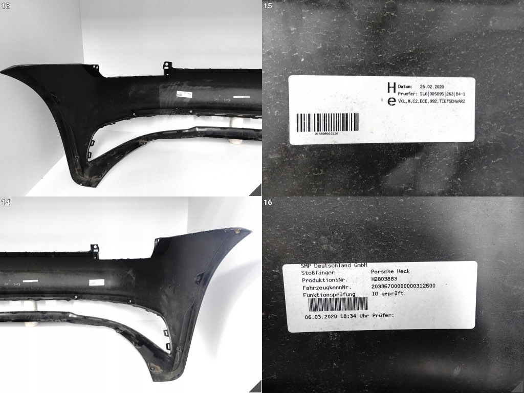 фото №14, Porsche 992 911 carrera s sport c2 / c4 19- бампер задня pdc неклеєний