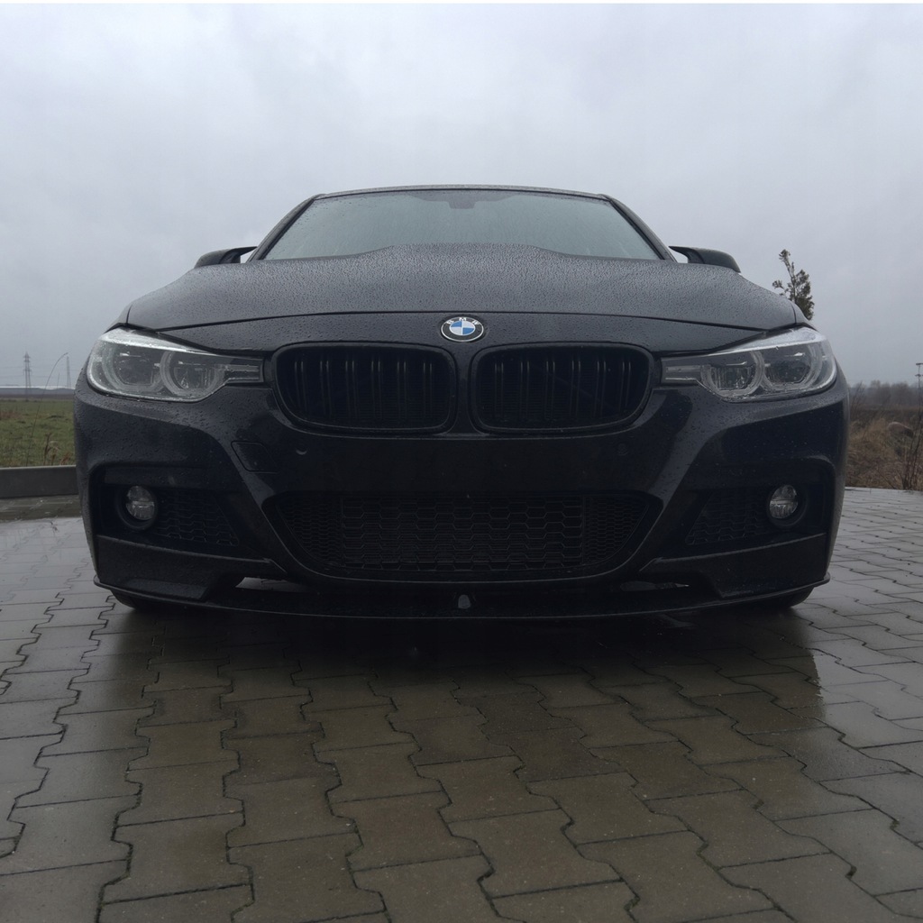 фото №8, Накладка спойлер сплиттер перед bmw f30 f31 mp style чёрный блеск