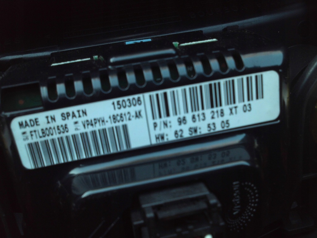 фото №6, Решётка обдув панель кондиционера задняя citroen c6