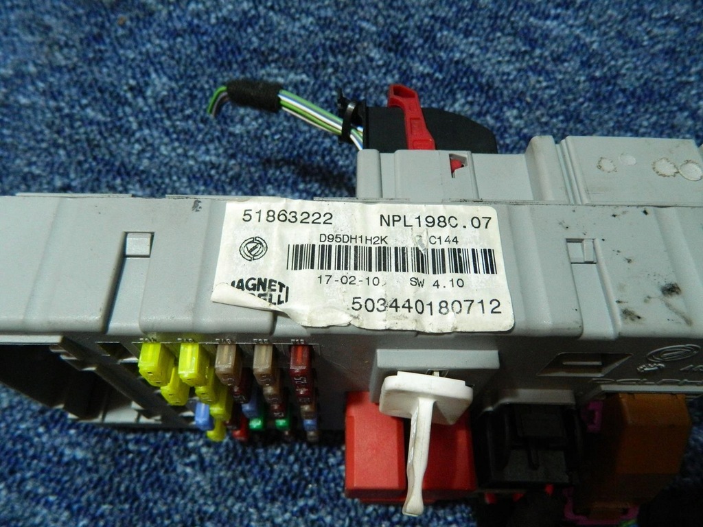 фото №7, Бортовий комп'ютер замок запалювання bsi fiat bravo 2 2.0 16v m-jet