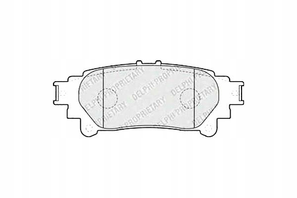 фото №1, Delphi lp2196 набір гальмівних колодок гальмівних, гальма дискові