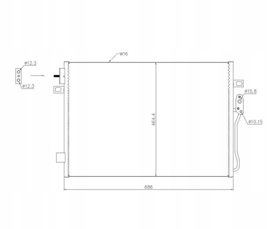 фото №9, Радіатор кондиціонера do dodge journey 2008-2020 68038244aa
