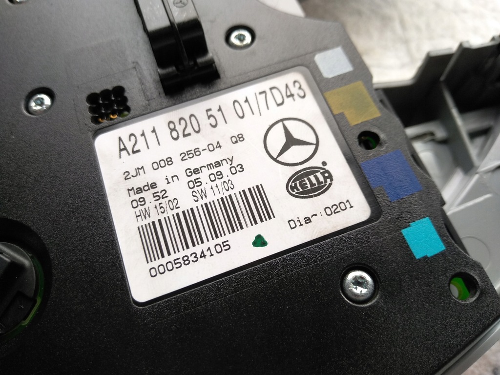 фото №8, Лампа салонная кровельная внутренняя mercedes e w211