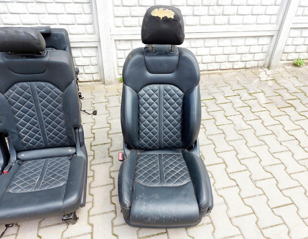 фото №7, Audi sq7 q7 4m 17r. сиденья заднее сиденье кожа s-line 7-osób 4m0959851b