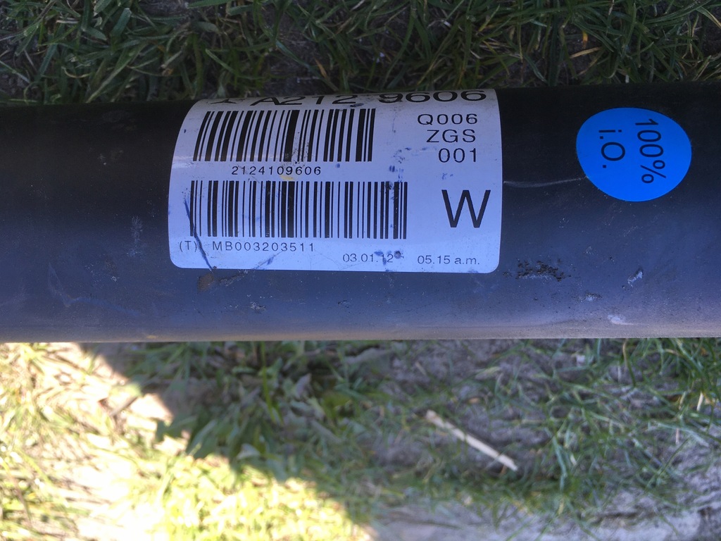 фото №3, Wał привідний mercedes cls c218