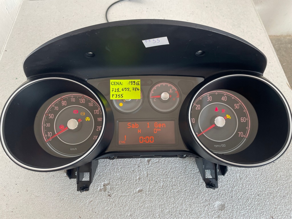 фото №5, Лічильник прилади fiat grande punto evo 2012r. 51917423 пробіг 0km