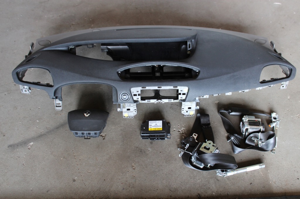 фото №1, Renault scenic iii панель приладів приладова подушки безпеки ремені