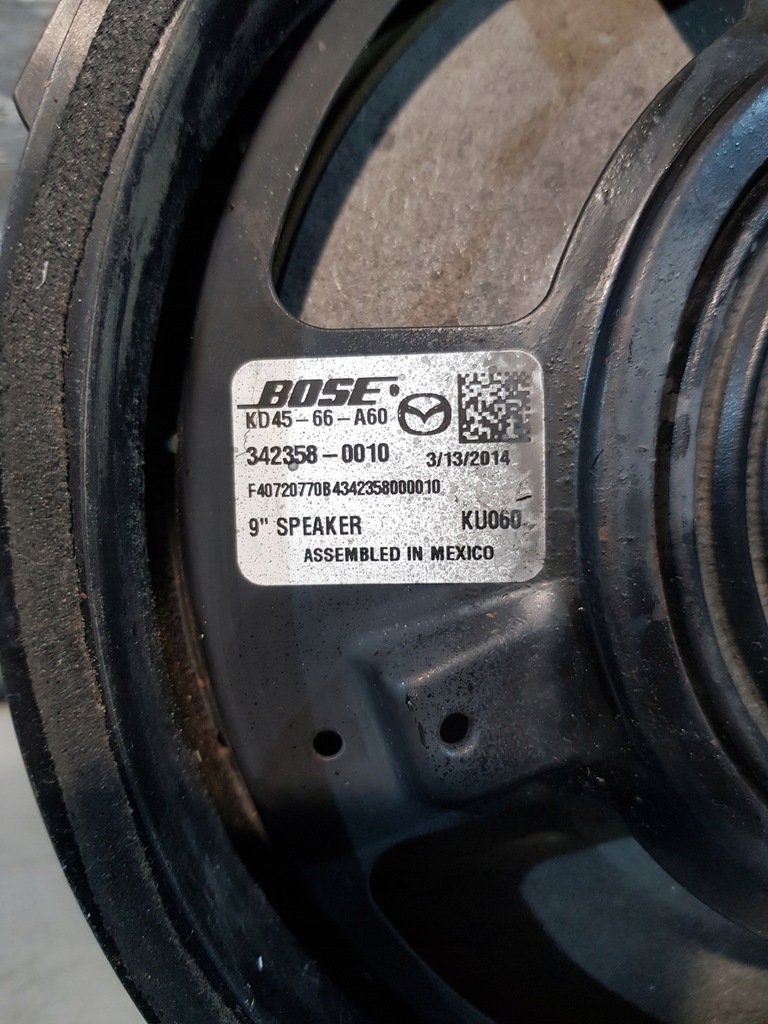 фото №6, Динамік двері перед лівий mazda 6 gj 342358-0010