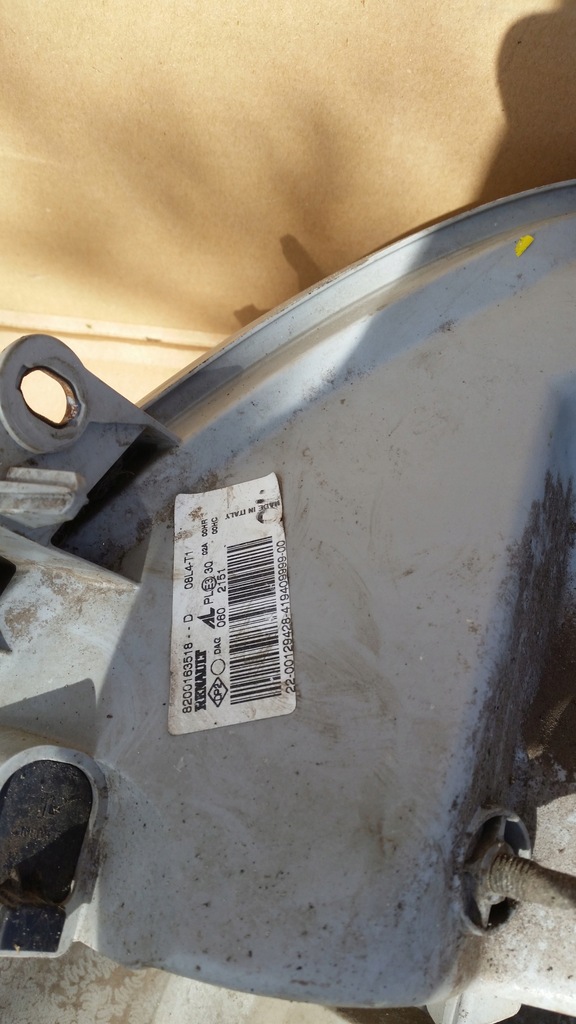 фото №3, Лампа передня l renault master ii 8200163516