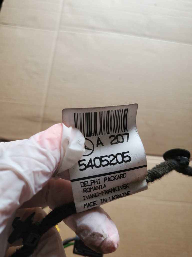 фото №7, Жгут электропроводка дверь левая mercedes e w207 coupe