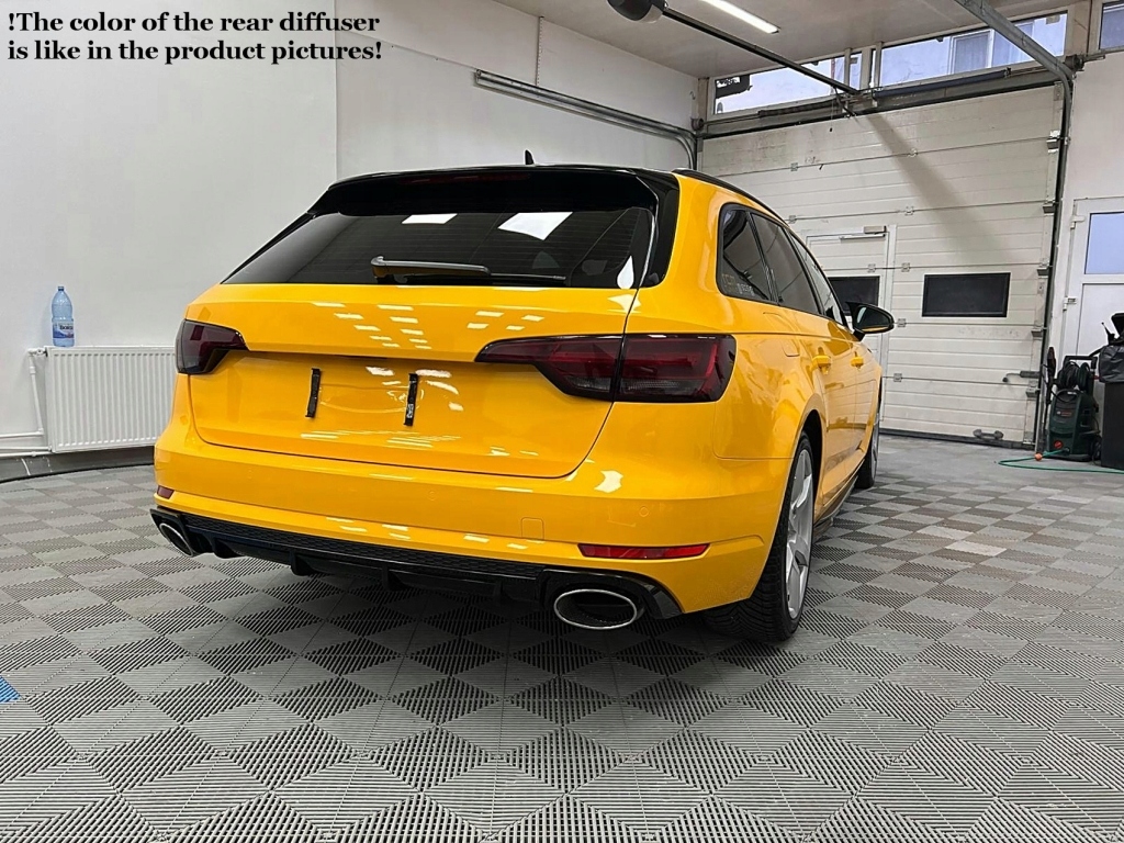 фото №11, Дифузор dla audi a4 b9 8 w 16-18 випускний porady sedan avant rs4 look