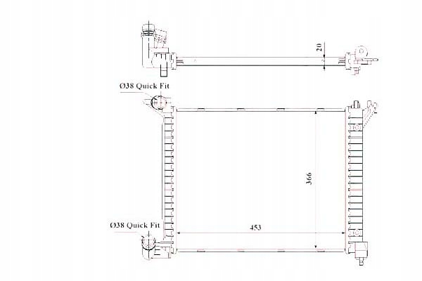 фото №2, Nrf 53841 радіатор, система охолодження двигуна