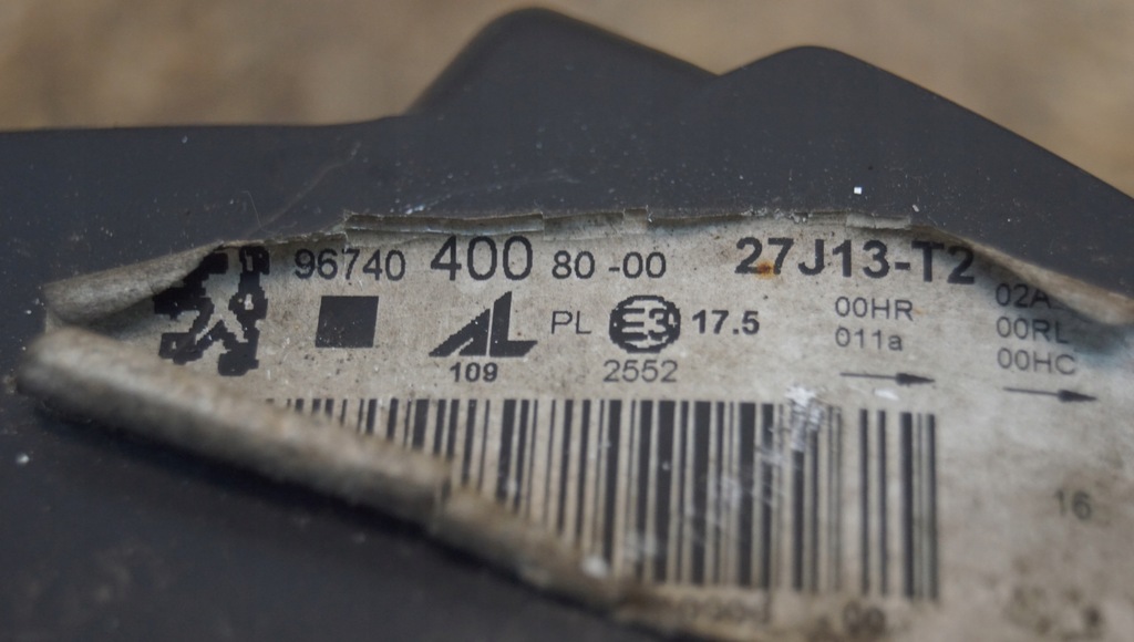 фото №16, Лампа левый перед peugeot rcz lift 308 t7 lift 9674040080