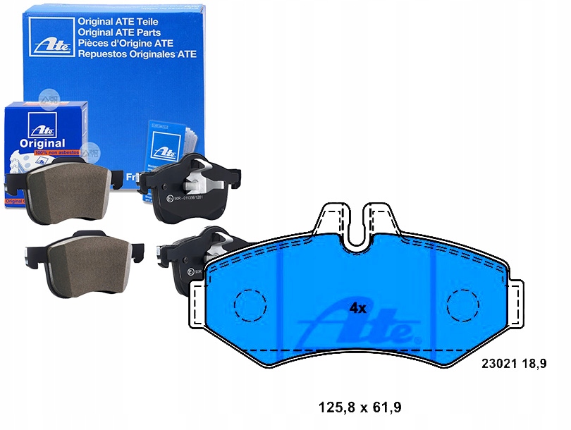 фото №1, Комплект гальмівних колодок гальмівних ate 571950b 204204174