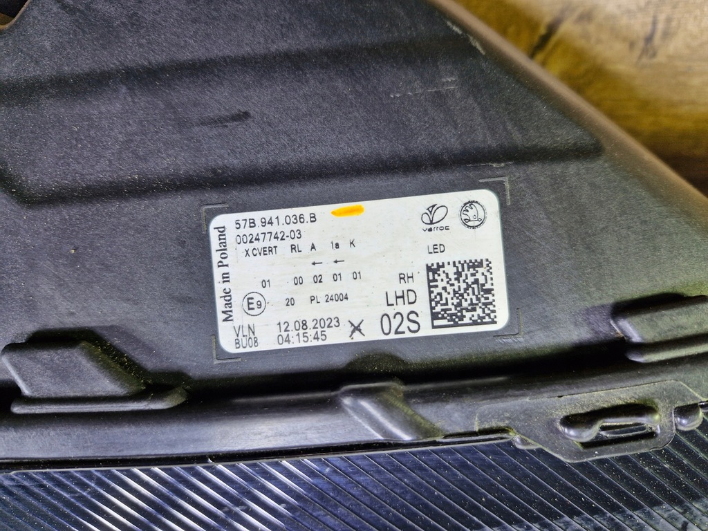 фото №9, Skoda karoq 57b lift лампа перед передняя правая crystal lighting 57b941036b