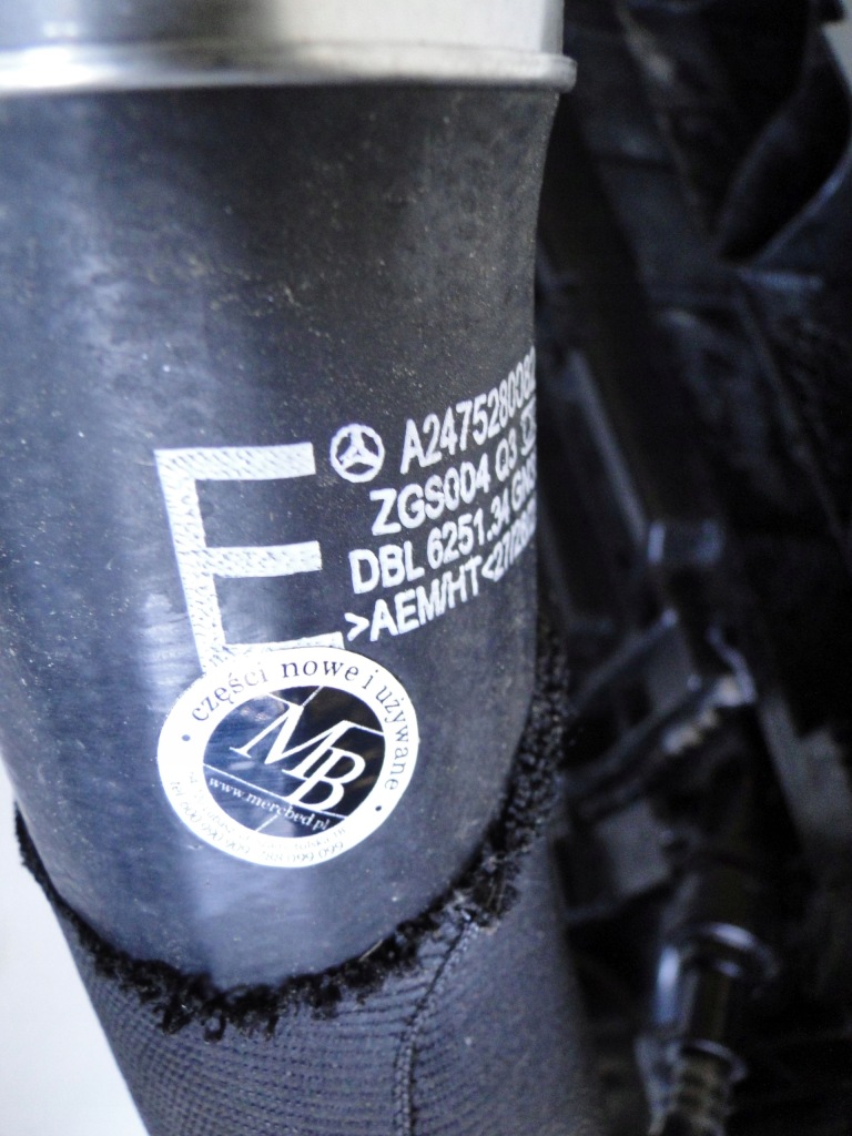 Mercedes a klasa 177 cla 118 труба пабтрубок  шланг интеркулер a2475280082 с Разборки