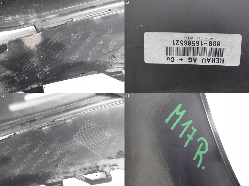 фото №12, Mercedes c w206 amg 21- бампер перед pdc