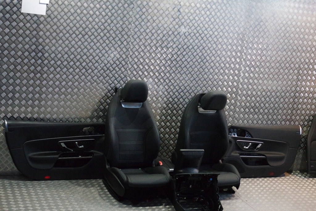 фото №1, Сиденья кожа czarna mercedes sl r232 подогрев вентилируемые f251