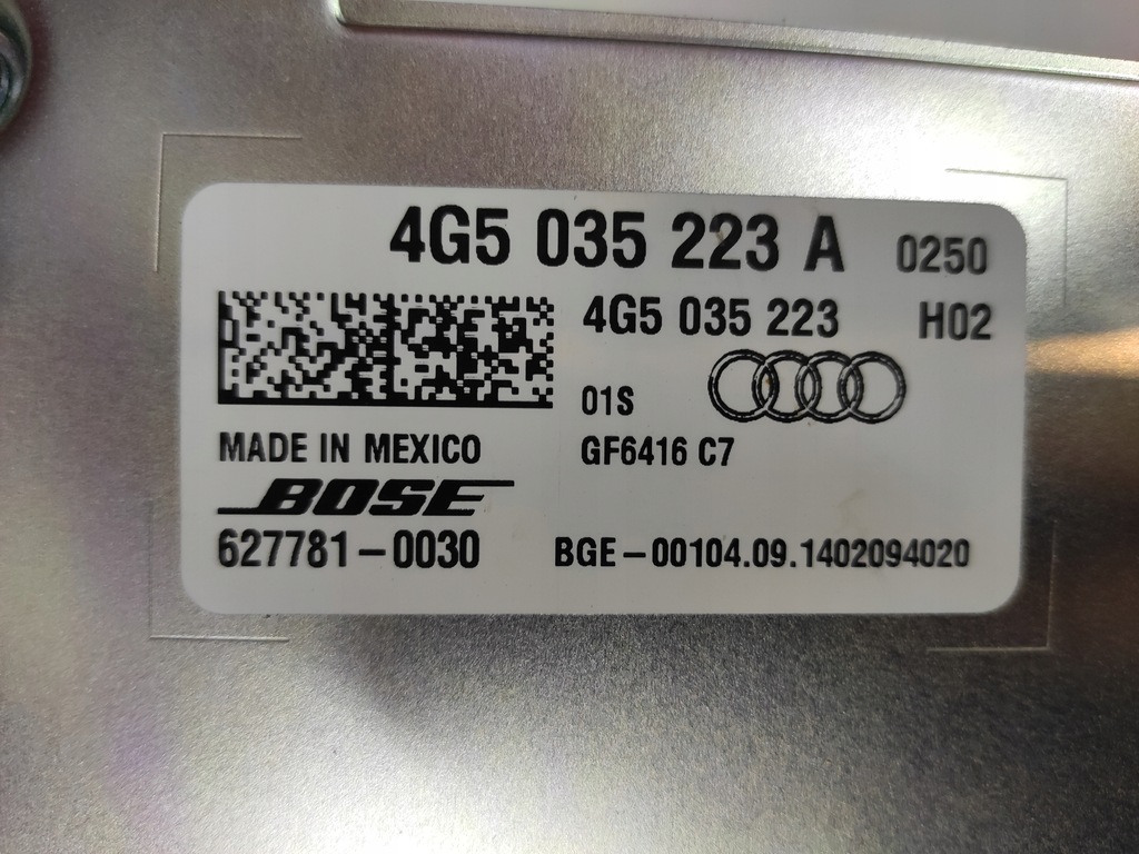 фото №11, Audi a7 4g 4g8 підсилювач bose радіо audi кронштейн 4g5035223a оригінал