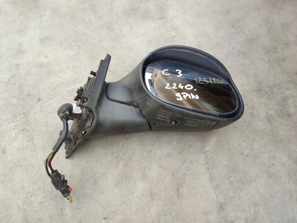 фото №1, Дзеркало elektyrczne праве citroen c3 i 2003 9pin