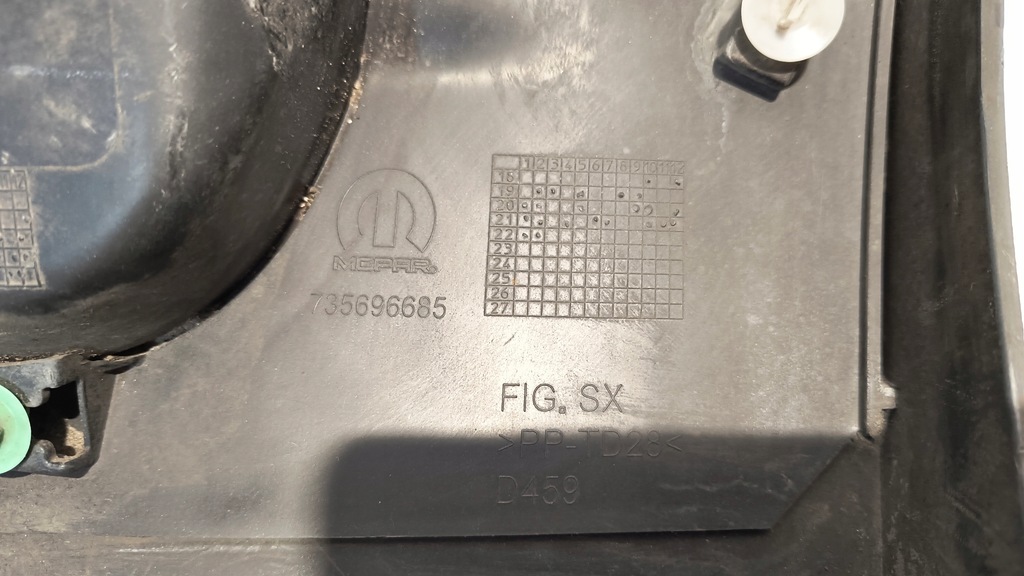 фото №10, Молдинг крыла левый перед fiat 500x 500 x lift