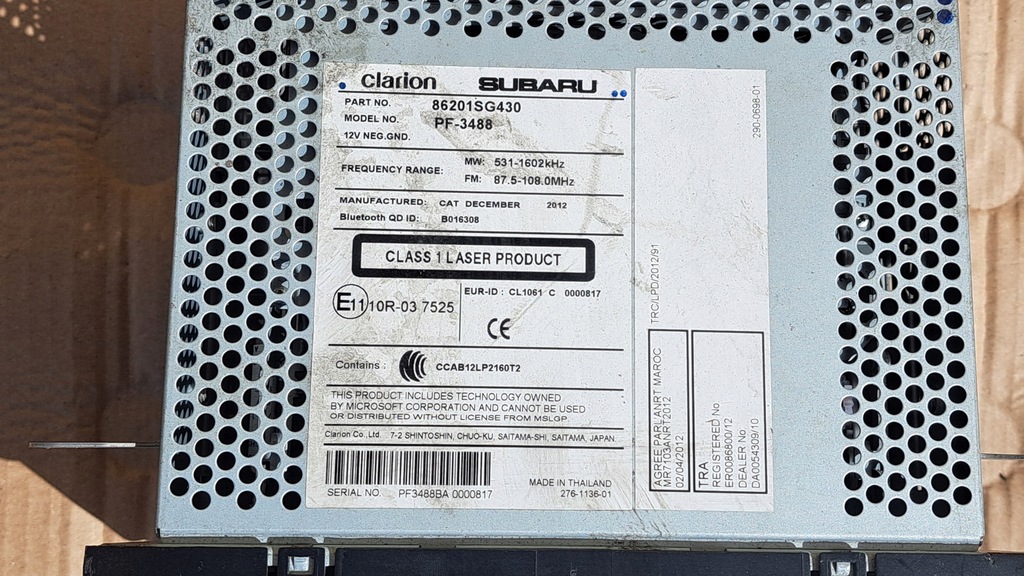 фото №2, Subaru forester iv - радио радиопроигрыватель 2015