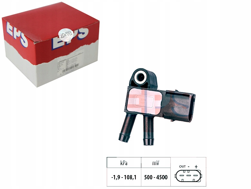 фото №1, Eps 1.993.294 датчик, тиск вихлопних газів