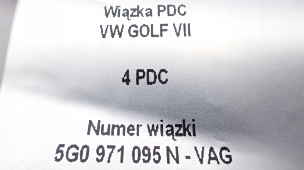 фото №10, Жгут бампера vw golf vii 5g0971095n комплект