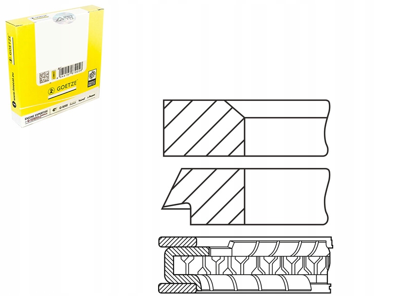 фото №1, 85 std 1.2-1.5-2.5 набір кілець поршня citroen c4 c4 grand