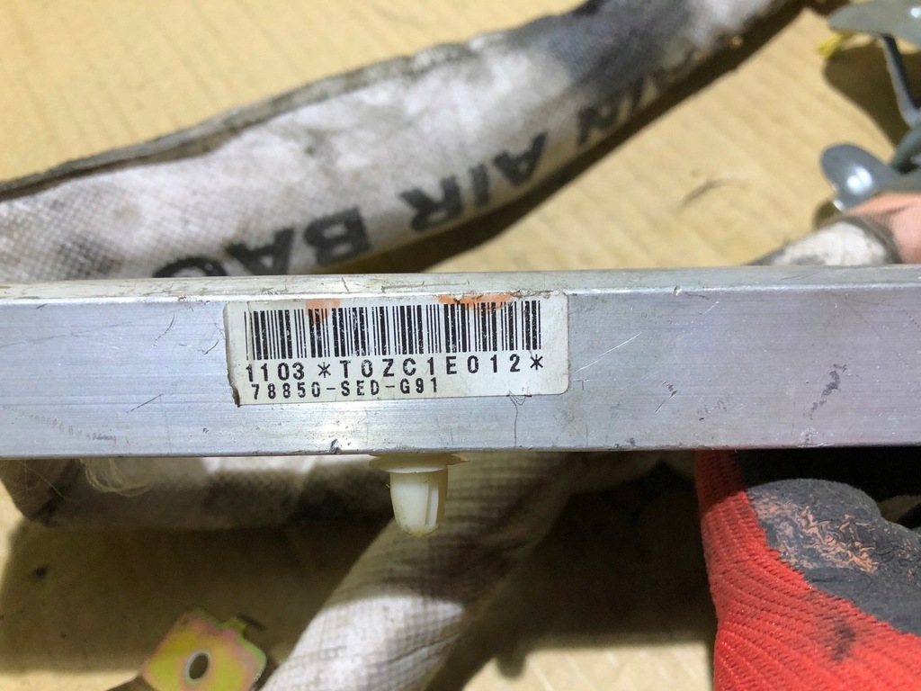 фото №6, Шторка безопасности левая подушка безопасности honda accord vii 78850-sed-g91